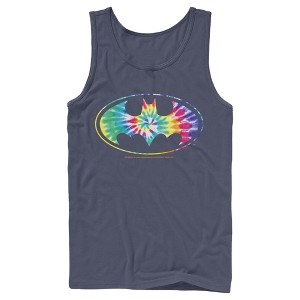 Men's Batman Tie Dye Logo Tank Top - 1 of 3