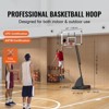 54" Adjustable Basketball Hoop, 7.6–10 ft Portable Backboard System with Wheels & Fillable Base - 3 of 4