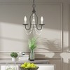 Livex Lighting Alessia 3 - Light Chandelier in  Black - 3 of 4