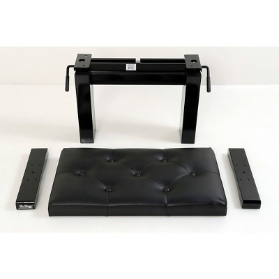 On-Stage Height Adjustable Piano Bench Level 3 Black 197881073886