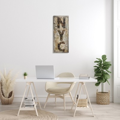 New York City Montage Collage Canvas Wall Art, 13" x 30"