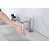 Modern Single Handle Vanity Sink Faucet with Relaxing Waterfall Spout Design - 2 of 4