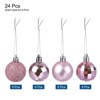 Unique Bargains Acrylic DIY Craft Party Christmas Tree Ornament Hanging Balls 1.57" 24 Pcs - 3 of 4