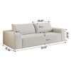 71 Inch Deep Seat Corduroy 3-Seater Sofa,Modern Comfy Couch,No Assembly,Living Room or Apartment Lounge-Baofuwish - 4 of 4