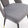 NicBex Modern Dining Chairs Set of 2,Velvet Accent Chairs with Nailheads and Black Metal Legs for Dining Room,Living Room - image 4 of 4