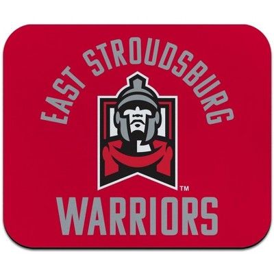 East Stroudsburg University of Pennsylvania Warriors Logo Low Profile Thin Mouse Pad