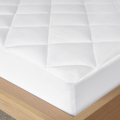 King White Cotton Sateen Waterproof Mattress Topper