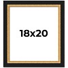 PosterPalooza | Embellished Brown Picture Frame - UV Acrylic, Foam Board Backing, Hanging Hardware - 2 of 4
