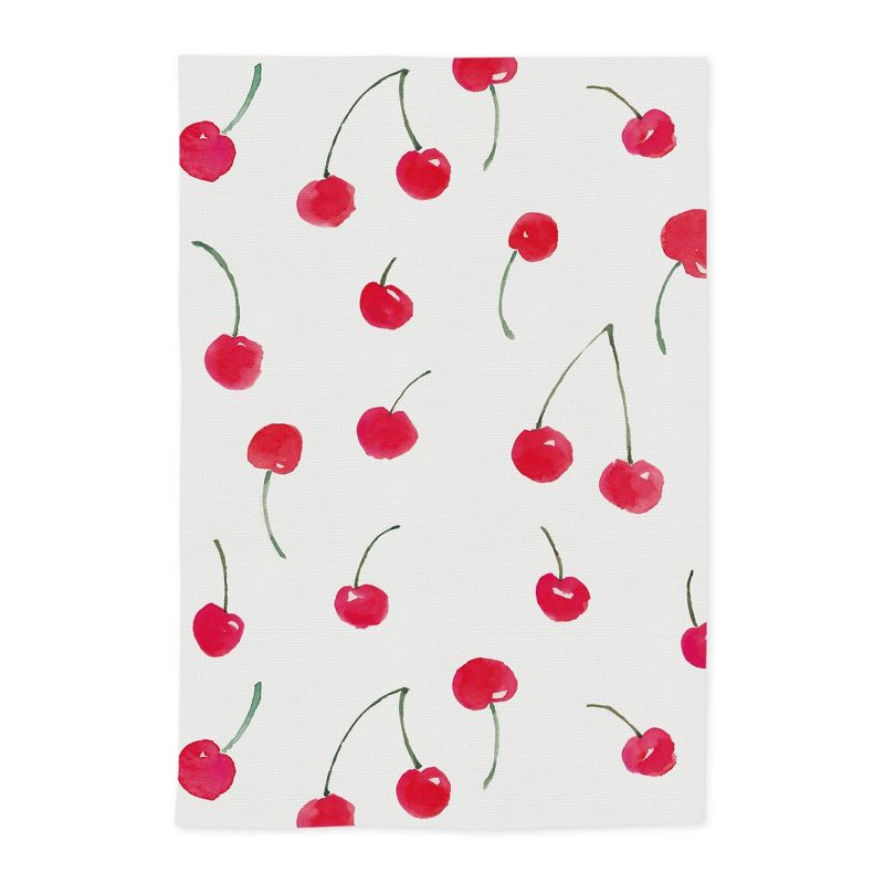 2pk Cotton Designer Cherries Kitchen Towels - MU Kitchen, 2 of 4