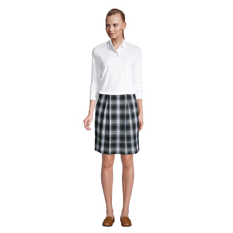 Lands' End School Uniform Women's Long Sleeve Interlock Polo Shirt, 4 of 5