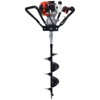 Post Hole Digger, 43cc Post Hole Digger, Gas Powered Earth Digger with 6&8" and absorber,Earth Auger Drill Bit, 30 inch Long Alloy Steel Auger - 3 of 4