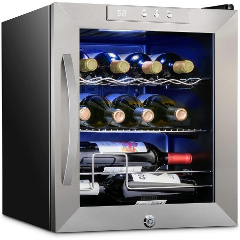 Schmecke 12 Bottle Thermoelectric Wine Cooler Fridge Mini Refrigerator :  Target