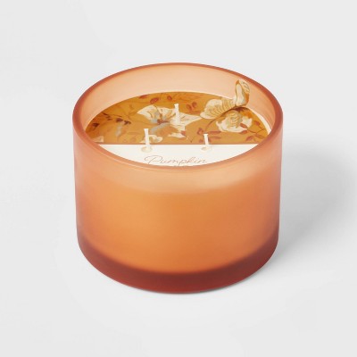 3-Wick Jar Pumpkin Spice Sundown Orange Candle - Threshold™