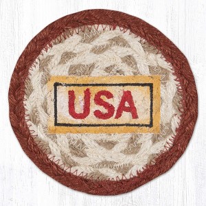 Earth Rugs Sunflower Truck Coaster 5"x5" – Rustic Farmhouse Printed Drink Mat - 1 of 3