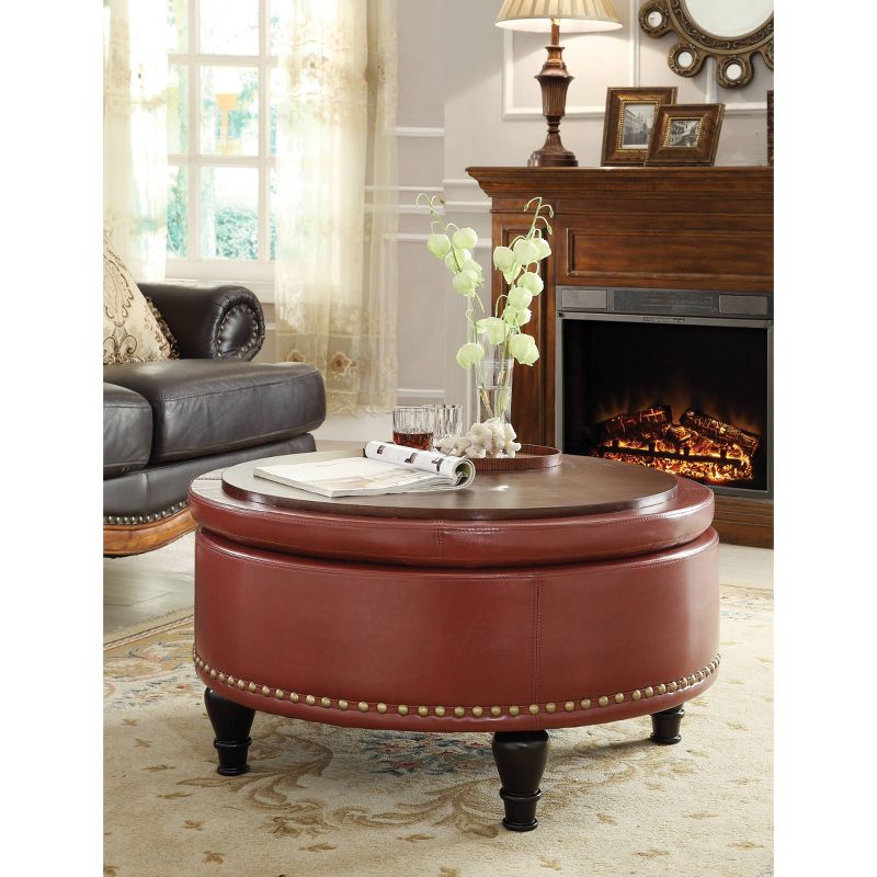 Augusta Storage Ottoman Bonded Leather - INSPIRED by Bassett, 1 of 7