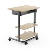 Stand Up Desk Store Adjustable Height Mobile Workstation with Retractable Keyboard Tray (29” Wide) - image 2 of 4