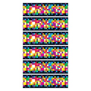 TREND Pixels Bolder Borders, 35.75 Feet Per Pack, 6 Packs - 1 of 1