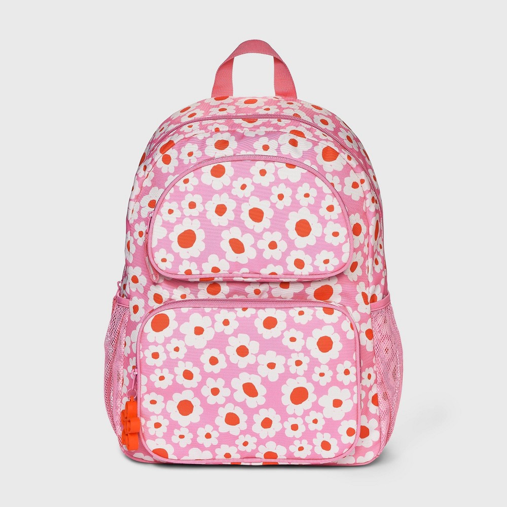 Kids' 16" Backpack with Double Front Pocket - Cat & Jack™ Pink