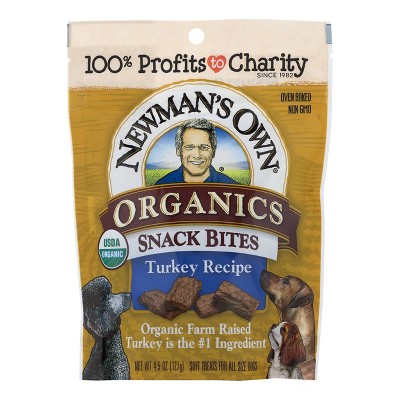 Newman's Own Organic Turkey Flavor Chewy Dog Treats - 4.5oz