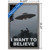 Trends International I Want To Believe Framed Wall Poster Prints - 3 of 4