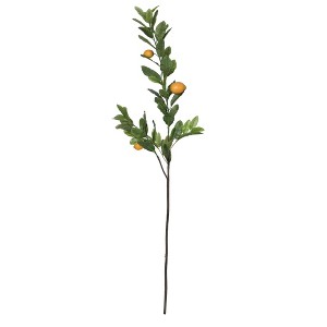 Vickerman Artificial Lemon Branch with leaves and lemons - 1 of 4