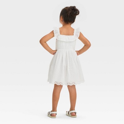 Toddler Girls' Woven Dress Cat & Jack™ White Target