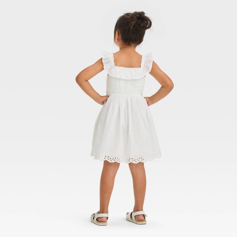 Toddler Girls' Woven Dress - Cat & Jack™ White, 3 of 10