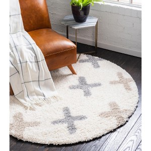 Unique Loom    Hygge Shag Positive Area Rug - 1 of 4