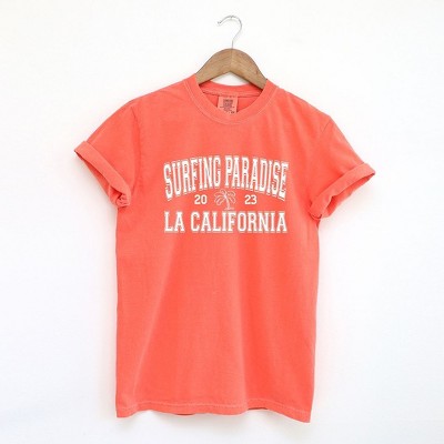 Simply Sage Market Women's Surfing Paradise LA Short Sleeve Garment Dyed Tee