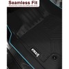 Floor Mats Compatible with Toyota Tacoma Double Cab 2018-2023,3 Pack TPE Floor Liners for Toyota Tacoma 2018-2023 - 3 of 4