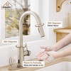 CASAINC Single-Handle Pull Down Kitchen Sink Faucet with Infrared Sensor, Soap Dispenser and Deckplate Included - 4 of 4