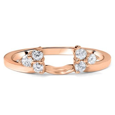 14K Rose Metal Ring Guard Rings on Sale