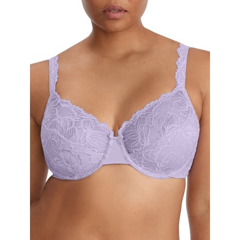 Buy Lilac Floral Lace Padded Bra 42D, Bras