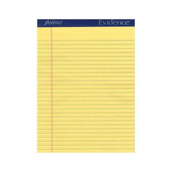 Ampad Ruled Legal Pads Canary 8 1/2 In. X 11 In. [Pack Of 6] 46763-PK6