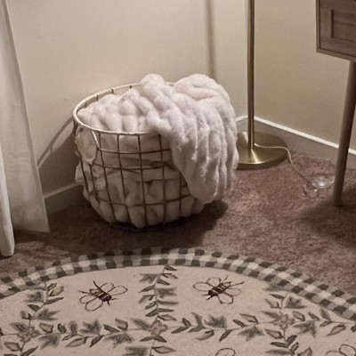 Kids' Woven Basket Natural With White Rim - Pillowfort™ : Target