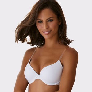 Women's Underwire Clear Strap T-Shirt Bra - LASCANA - 1 of 4