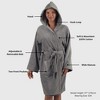 Alpine Swiss Stacy Women Hooded Bathrobe Cotton Terry Cloth Robe for Women Super Absorbent Quick Drying Luxury Hotel Spa Robe - 2 of 4