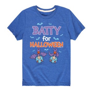 Boys' - Dr. Seuss - Batty For Halloween Thing 1 and Thing 2 Short Sleeve Graphic T-Shirt - 1 of 4