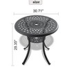 PAGED Aluminum Outdoor Dining Table Elegant Patio Table with Removable Ice Bucket for Patio, Deck, Poolside - 4 of 4