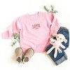 The Juniper Shop Embroidered Varsity Love Vibes Youth Ultra-Soft Graphic Sweatshirt - 2 of 3