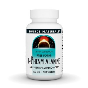 L-Phenylalanine 500mg by Source Naturals, Inc.  -  100 Tablet - 1 of 3