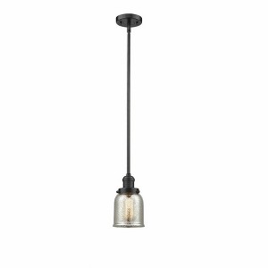 Bell - 1 Light Stem Hung Mini Pendant In Industrial Style-10 Inches Tall and 5 Inches Wide - 1 of 1