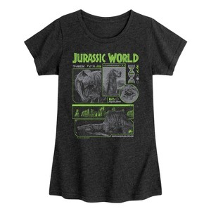 Girls' - Jurassic World: Rebirth -  Fitted Short Sleeve Graphic T-Shirt - 1 of 4