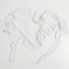 Anna-Kaci Women's Sheer Lace Embroidered Waist Belt with Scalloped Edge and Tie Detail 59in - White - 3 of 4