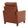 Faux Leather Modern Recliner with Manual Recline, Solid Wood Legs, and High-Density Foam - 4 of 4