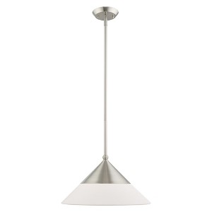 Livex Lighting Stockholm 1 - Light Pendant in  Brushed Nickel - 1 of 4
