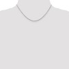 Black Bow Jewelry 1.3mm 10k White Gold Solid Diamond Cut Cable Chain Necklace - 2 of 4