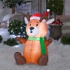 Gemmy Christmas Airblown Inflatable Outdoor Baby Reindeer , 3.5 ft Tall, Multi - 2 of 3