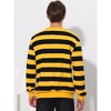Lars Amadeus Men's Crew Neck Long Sleeves Color Block Striped Pullover Sweatshirts - 3 of 4