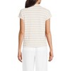 Lands' End Women's Linen Blend Johnny Collar Polo - 2 of 3